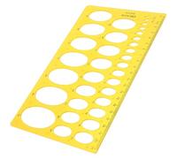YARNOW Kit D’Outils à Dessin Transparent Règle Géométrique Elliptique Orange, Mesure Précise pour Travaux de Bureau et Études Techniques, Convient aux Étudiants et Professionnels