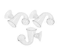 YARNOW Kit de 3 Indicateurs Co2 en Verre Borosilicaté Haute Résistance, Testeur de Gouttes de U pour Aquarium Planté, Moniteur de Dioxyde de Carbone Système D’Alerte Visuelle -