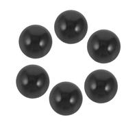 YARNOW Kit de 6 Billes Plastique pour Flipper Jouet Garçon et Filles, Taille Standard, Billes Noires Solide, Jeu D’Arcade Familial, Remplacement Accessoires Flipper, Mini Jeux D’Arcade