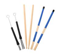 YARNOW Kit de Baguettes de Batterie en Bois et Métal avec Paquet de Rangement, Adapté aux Débutants et Étudiants, pour Cours et Répétitions, Expression Sonore Améliorée