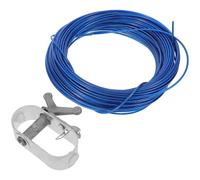 YARNOW Kit De Câble Et Treuil pour Couverture De Piscine Fixations Robustes pour Piscine Enterrée Outil De Remplacement pour Câble De Couverture