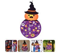 YARNOW Kit De Décoration Feutre De Citrouille Halloween pour Garçon Fille Activité Amusante Et Créative pour Fête Halloween Ornements Suspendus Colorés Et Sécurisés