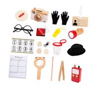 YARNOW Kit de Détective Garçon et Filles 1 Set Jeu de Rôle de Détective Accessoires Réalistes pour Filles et Garçons pour Cosplay Présent pour Fêtes et Aventures Éducatives