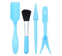 YARNOW Kit de Jardinage 6 Pièces Bleu pour Débutants Outils de Plantation et Accessoires pour Plantes Succulentes et Bonsaï Compact pour Culture en Pot en Intérieur et Extérieur