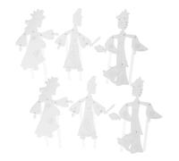 YARNOW Kit de Marionnettes à Ombres Traditionnelles Chinoises pour Garçon et Filles 6Pcs Artisanat Coloré Matériel Éducatif DIY Jouets Culturels pour Scènes
