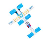 YARNOW Kit de Modèle de Station pour Garçon Fille Activité DIY Éducative avec Instructions Faciles Scientifique Prop Enseignement Scolaire Technologie
