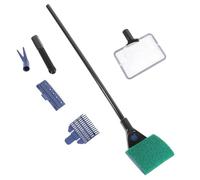 YARNOW Kit de Nettoyage pour Aquarium Filet et Racloir | Abs Plastique, Outils Démontables et Assemblables, pour Aquarium et Fish Tank, Raclette, Fourche, Brosse Couleur Aléatoire