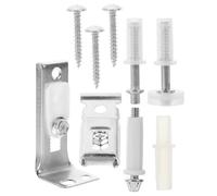 YARNOW Kit de Réparation Porte Pliante Double Aluminium Quincaillerie Pivotante et Guidage à Roulettes Installation Facile pour Portes Coulissantes Pliantes Gain de Place