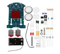 YARNOW Kit de Soudure Voiture Intelligente DIY Suivi Ligne Noir et Blanc, 51 Microcontrôleur, Projet Scolaire Stem, Kit Électronique Éducatif pour Apprentissage Pratique et Programmation