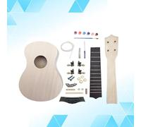 YARNOW Kit de Ukulélé Soi-Même 21 Pouces en Tilleul Léger Peinture à la Main Matériel Complet pour Guitare DIY Créativité et Apprentissage Musical