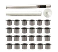YARNOW Kit D'œillets Métalliques en Fer avec Outil D'installation Pratique pour Travaux de Cuir et Accessoires de Paquet, pour Bricolage DIY et Artisanat