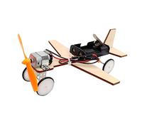 YARNOW Kit DIY Avion Bois Éducatif pour Garçon Fille Modèle à sans Pile pour Développer la Créativité Compétences Stem