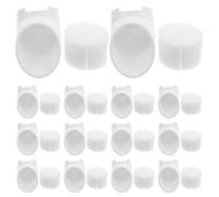 YARNOW Kit Hydroponique 20 Sets avec Pots Verticaux en Plastique Blanc et Éponges Absorbantes pour Culture sans Terre en Jardin Commercial