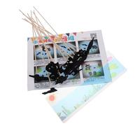 YARNOW Kit Matériel Marionnettes à Main Bricolage pour Garçon et Filles Préscolaire Taille Unique Matériel Sûr Noir pour Théâtre D’Ombres Apprentissage Créatif et Interactif