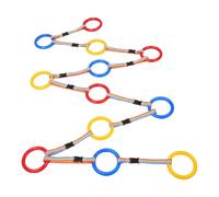 YARNOW Laisse de Sécurité pour Garçon et Filles avec 12 Anneaux Colorés en Plastique et Nylon, Protège la Séparation Accidentelle Lors des Jeux en Plein Air, Lot de 12 Pièces