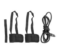 YARNOW Laisse D'entraînement Natation Sangle Cheville Réglable, Corde Élastique Noire 6x10x3 Cm, Bande de Résistance Fitness pour Exercices Aquatiques et Musculation