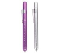 YARNOW Lampe Stylo Médicale LED Couleur Aléatoire pour Médecins et Infirmières, Design Compact en Alliage Argenté et Pourpre, Intégration Anti-poussière pour