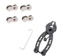YARNOW Le chaînon manquant du vélo de chaîne de vélo 10 Vitesses en Acier Noir kit 1 Set avec Design Quick Release Link pour chaîne vélo Route et VTT