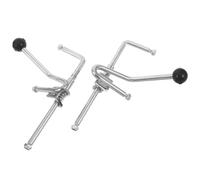 YARNOW Lève-jambes pour Fauteuil Roulant, Releveur de Jambes en Caoutchouc et Alliage, Argenté, Commande Main, Réglage Rapide, pour Seniors