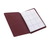YARNOW Livre de Collection de Pièces de Monnaie 120 Emplacements, Album de Rangement en PU Rouge Rose, Organisateur pour Pièces Commémoratives et Monnaies Anciennes, Pochette