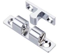 YARNOW Loquet à Bille Double pour Portes D’Armoire, 50mm, Alliage de Zinc | Fermeture à Tension Discrète, Montage Fourni Notice, pour Bateaux et Zones Très Fréquentées