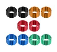 YARNOW Lot de 10 Anneaux de Pied de Colombe en Aluminium Colorés pour Identification Visuelle, Bagues Fendues Légères pour Pigeons Voyageurs et Petits Oiseaux, Suivi et Gestion