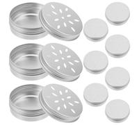 YARNOW Lot de 10 Boîtes d'Entraînement aux Odeurs pour Chiens en Aluminium Mallette de Dressage Flair Outil d'apprentissage de L'Odorat pour Chiens Kit de Dressage pour Travail