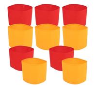 YARNOW Lot de 10 Brassards Vierges en Nylon Élastique pour Football, Équipes Scolaires Matchs de Sport Collectif