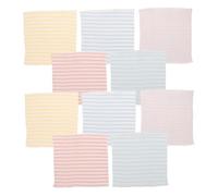 YARNOW Lot de 10 Ceintures Abdominales en Coton Souple et Confortable pour Bébé, Design Élastique, Protège-ventres pour -nés, pour Garçons et Filles