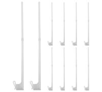 YARNOW Lot de 10 Mâts de Drapeau en Plastique 44 Cm Pince de Fixation pour Vitre de Voiture, Support Porte-Drapeau Léger et Résistant pour Fenêtres de SUV, pour Défilés et Événements