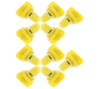 YARNOW Lot de 10 Roulements de Rechange Jaunes pour Roue d'exercice Hamster, Support D'axe Rotatif avec Bouton de Serrage, Accessoires Silencieux pour Petits Animaux et Chinchillas,