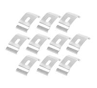 YARNOW Lot de 10 Supports de Fixation pour Stores et Persiennes Verticales en Métal Argenté, Légers et Faciles à Installer, Accessoires pour Rideaux Cuisine et Salle à Manger