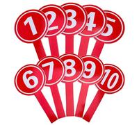 YARNOW Lot de 10 Tableaux de Score Multifonctionnels et Pupitres de Vote Légers et Flexibles Adaptés aux Compétitions et Activités de Groupe