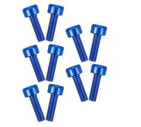 YARNOW Lot de 10 Vis Hexagonales Intérieures M5 pour Porte-Bidon De Vélo Vis De Rechange M5 pour Fixation De Porte-Bidon De Support De Vélo Bleues