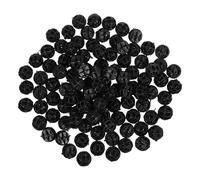 YARNOW Lot de 100 Boules de Filtration Biologiques pour Aquarium Noir en Coton et Plastique, Augmentant la Solubilité de L'oxygène et Réduisant la Mortalité des Poissons