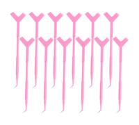 YARNOW Lot de 12 Brosses pour Rehaussement de Cils Forme Y en Réutilisables Prise Confortable, Outil pour Séparation et Lifting des Cils Quotidien
