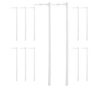 YARNOW Lot de 12 Tiges Blanches Solides pour Fabriquer Moulin à Vent DIY, Bâtons Résistants aux Intempéries pour Décoration Jardin et Balcon, Accessoires de Remplacement pour Moulins