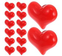 YARNOW Lot de 15 Broches Saint-valentin de Cœur Petite Épinglette 2,3 X 1,8 X 1 Cm en Résine Rouge pour Vêtements Féminins, Accessoires et Décorations Romantiques
