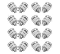 YARNOW Lot de 16 Connecteurs à Pince pour Clôture Électrique en Alliage d'Aluminium Clips Câbles Universels pour Fil de Clôture Fixation Stable et Solide pour Fermes Jardins