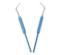 YARNOW Lot de 2 Aiguilles D'élevage de Reines Apicoles avec Poignée en Aluminium Bleu, Outil de Greffage Précis pour Transfert Délicat des Larves, Fournitures D'apiculture