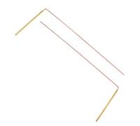 YARNOW Lot de 2 Baguettes de Sourcier en Cuivre Bicolore Plate, Détecteur d'eau et Énergie, Portables et Flexibles pour Chasse Trésor en Plein Air, Outils Radiesthésie Polyvalents