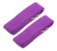 YARNOW Lot de 2 Bandes D’Assistance au Yoga en Polyester Doux 183 CM Sangle Extensible Professionnelle pour Étirement et Pilates pour Exercices Quotidiens et Renforcement Musculaire