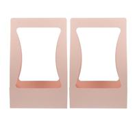 YARNOW Lot de 2 Boîtes à Fleurs en Papier Rose Boîte d'Emballage Élégant pour Bouquets Panier à Main pour Composition de Fleur Matériel d'Emballage pour Fête des Mères