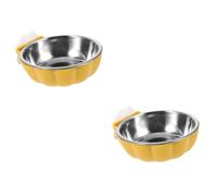 YARNOW Lot De 2 Bols Suspendus en Acier Inoxydable pour Chiens Et Chats