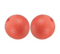 YARNOW Lot de 2 Bouées Flottantes en Mousse Rouge 20 CM Accessoires Flottants Pêche Flotteurs Ronds Résistants aux UV et Étanches Bouées de Marquage pour Filets et Lignes D’Ancrage en