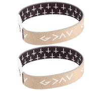 YARNOW Lot de 2 Bracelets Chrétiens Élastiques Noirs et Gris Versets Bibliques Taille Unique Bracelet Décoratif et Événementiel Unisexe pour Offices Religieux et Récompenses Scolaires