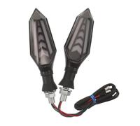 YARNOW Lot de 2 clignotants pour moto - Clignotants LED à flèche dynamique pour scooter électrique, feu arrière universel 12 V, petits pour l'avant et l'arrière des UTV.