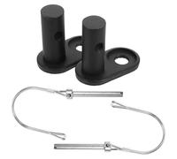 YARNOW Lot de 2 Connecteurs d'Attelage de Remorque en Acier pour Vélo Fixation Robuste Compatible Remorque Bébé et Animaux Accessoires Adaptateur pour Promenade et Transport Sécurisé
