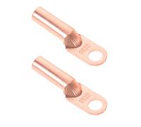 YARNOW Lot de 2 cosses de câble de batterie en cuivre : petits embouts de câble de batterie, connecteurs tubulaires à œillet pour accessoires électriques automobiles