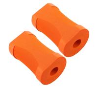 YARNOW Lot de 2 Coussins Cylindriques en Caoutchouc Antidérapants pour Exercices de Pushup et Pilates, Support Poignet et Genou, Tapis de Protection Orange pour Hommes et Femmes